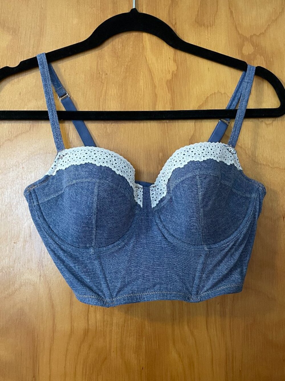 Target Colsie Denim Corset Top